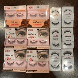 12 EyeLash Pack - 6 Kiss True Volume & 6 Amorus